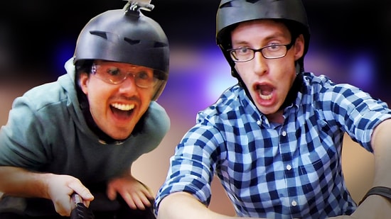 İlk Kez Uçan Kaykay Süren Kankalar