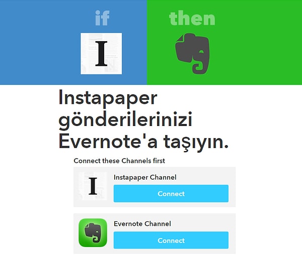 Instapaper kayıtlarınızı Evernote'a taşıyın.