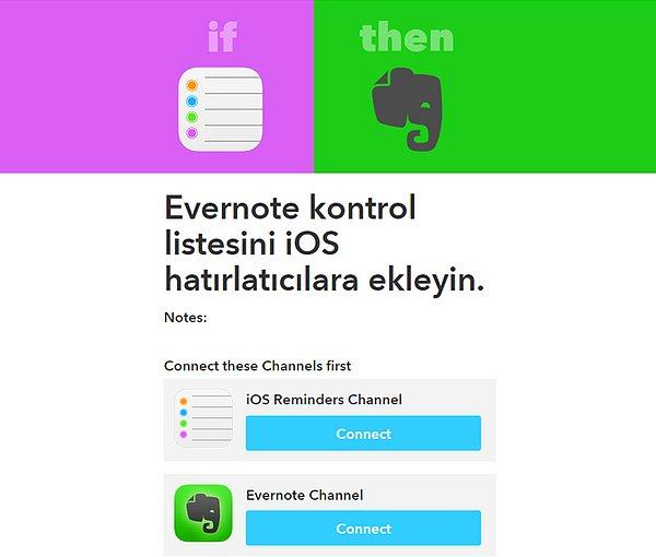 Evernote kontrol listesini iOS hatırlatıcılara ekleyin.