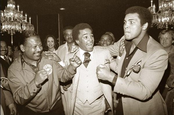 20. Sugar Ray Robinson, Sugar Ray Leonard ve Muhammad Ali Las Vegas'da, 1977