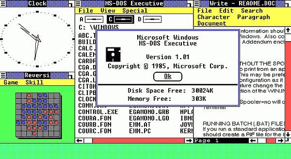 29. Microsoft şirketi Windows işletim sisteminin ilk versiyonu olan Windows 1.0.'ı piyasaya sürdü.