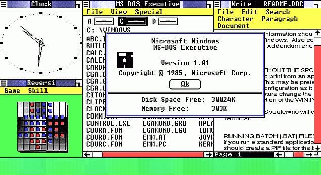 29. Microsoft şirketi Windows işletim sisteminin ilk versiyonu olan Windows 1.0.'ı piyasaya sürdü.