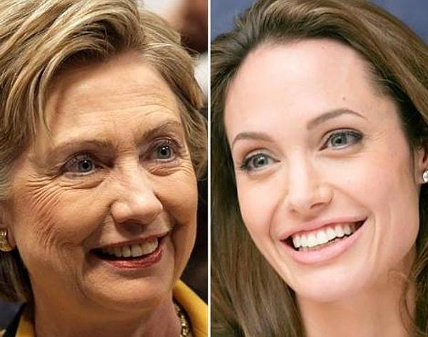 15. Angelina Jolie - Hillary Clinton