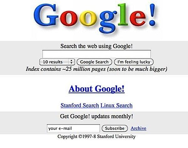 13. Google.com - 1998