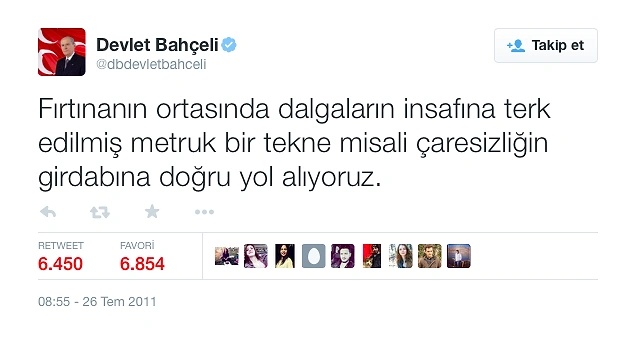 Ulkedeki Siyaseti En Iyi Ozetleyen 10 Devlet Bahceli Tweeti Onedio Com