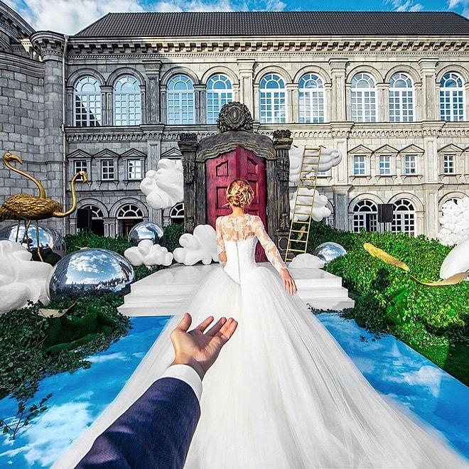 El Ele Çektikleri Fotoğraflarla Ünlü Olan Çift Bu Kez Düğün Fotoğrafları ile Geri Döndü