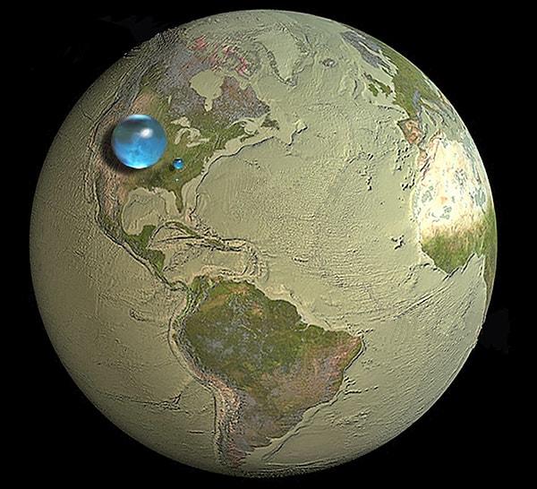 8. Dünya’da bulunan suların %97’si tuzlu sudur.