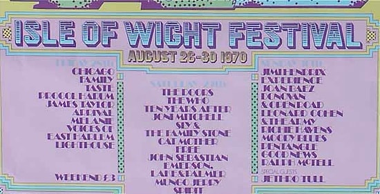 50 Fotoğrafla Müzik Tarihindeki En Ünlü Hippi Festivallerinden Olan Isle of Wight