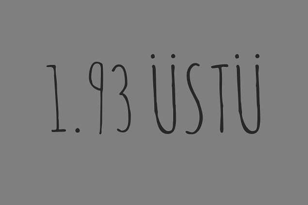 1.93'ün Üstündesin!
