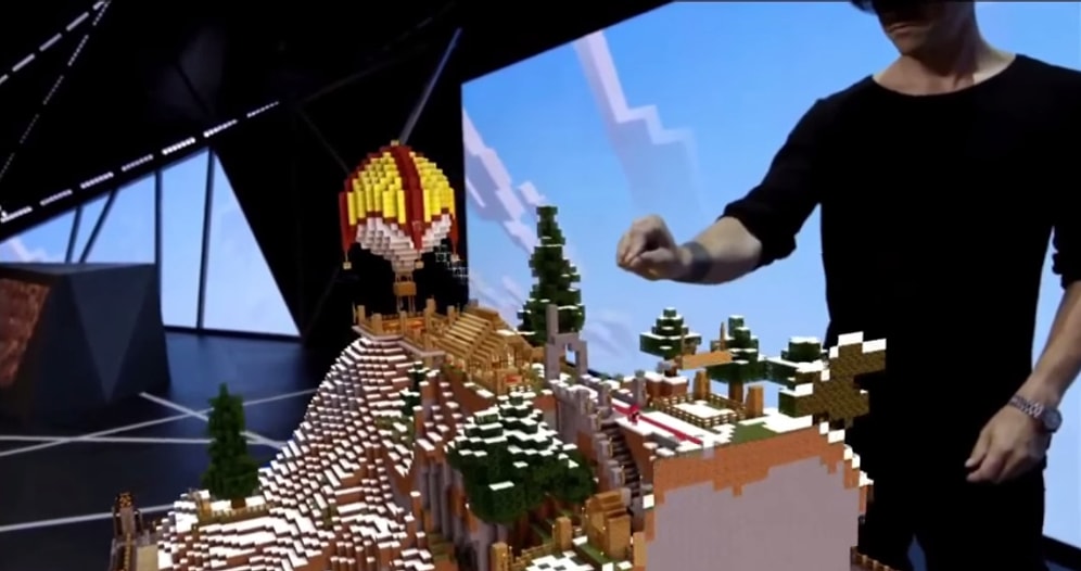 Minecraft ve Microsoft'dan Hayretler İçerisinde Bırakan Hologram Gösterisi
