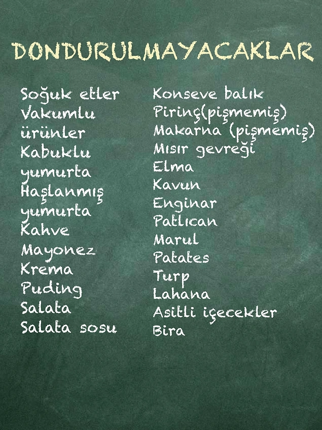 Aklınıza Gelebilecek Hemen Her Tür Gıdanın Bozulmadan Buzlukta Muhafaza Edilebileceği Maksimum Süreler 96