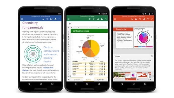 Microsoft Office Şimdi de Android’li Telefonlar İçin Yayında