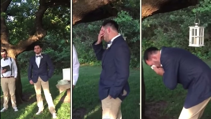 Evleneceği Kadını Gelinlikle İlk Defa Gören Adamın Göz Yaşlarını Tutamaması | Gerçek Aşk İçerir