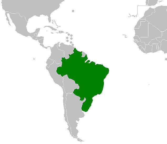 13. Empire of Brazil (3.28 million miles square)