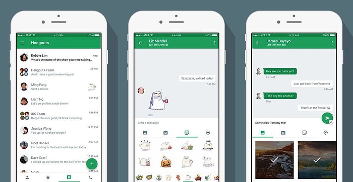 Google’dan Hangouts iOS Uygulamasına Material Design Dokunuşu