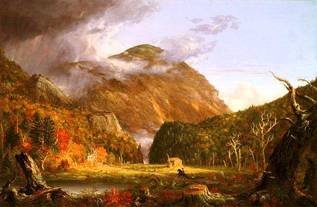 4. Thomas Cole - Beyaz Dağların Zirvesi (1839)