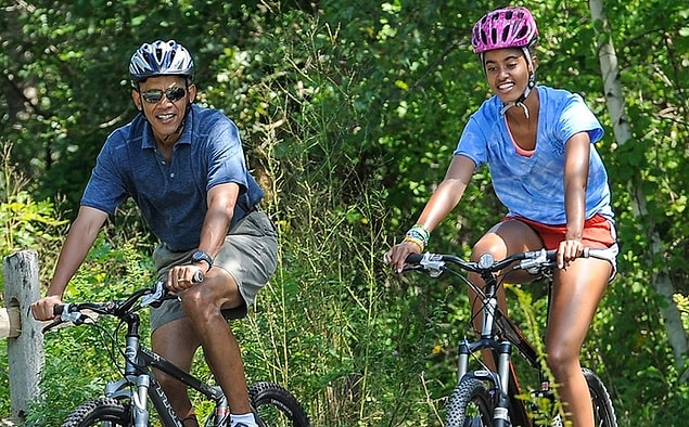 3. Barack ve Malia Obama
