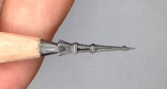 Kurşun Kalem Ucundan Eyfel Kulesi Yapımına Bakmaya Doyamayacaksınız!