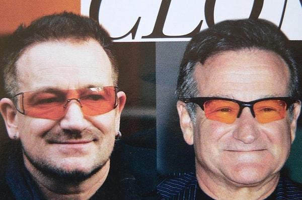 9. Bono & Robin Williams