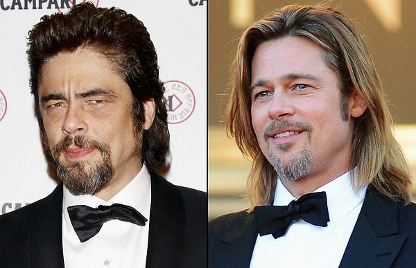 13. Benicio Del Toro & Brad Pitt