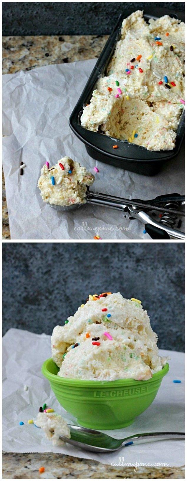 11. Kek hamurundan dondurma yapmayı denemek ister misiniz?