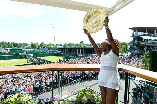 Serena Williams, Wimbledon'da altıncı, Grand Slam'lerde 21. kez şampiyon