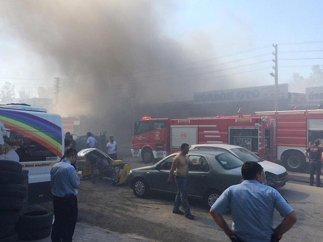 İzmir'de Sanayi Sitesinde Yangın