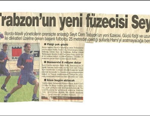 Dönemin Trabzonspor başkanı Mehmet Ali Yılmaz hızlı davranıyor ve Güney Kore ekibine 1.5 milyon dolarlık bonservisini ödeyip Seyit Cem'i Trabzonsporlu yapıyor