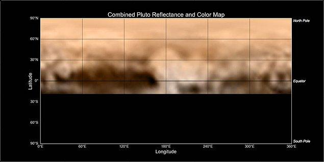 8 milyon km uzaktan Plüton'un yüzeyi