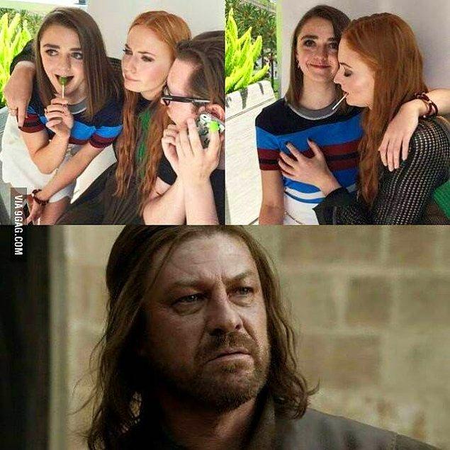 1. Yeni nesil Stark kızları hep Lannister'lara, Targaryen'lara özeniyor. Ned Stark'ın kemikleri sızlıyor.