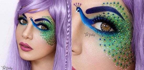 Göz Kapağını Tuvale, Makyajı Sanata Çeviren Makyöz Tal Peleg'in Birbirinden Harika Çalışmaları