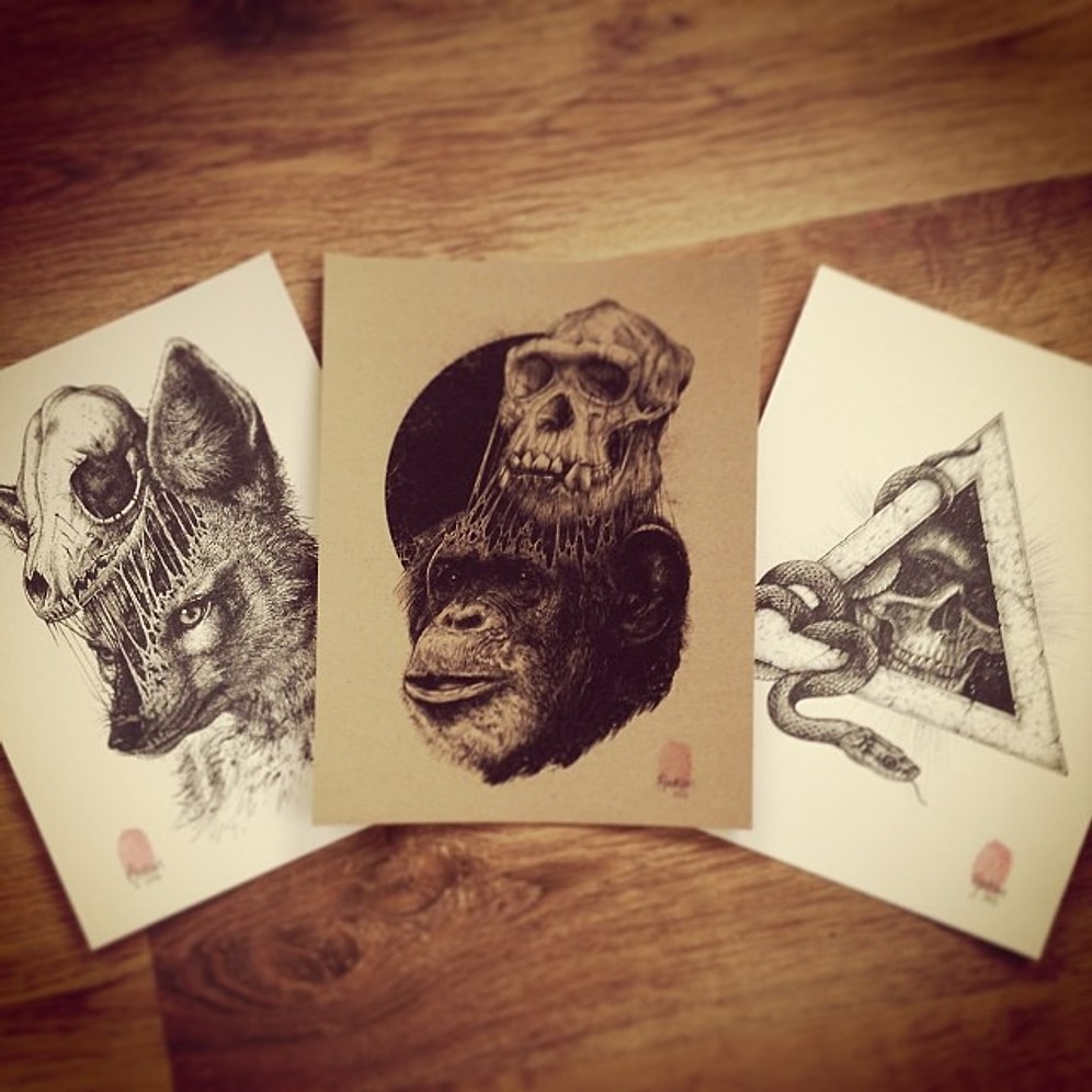 Çıkardığı Kafataslarıyla Aklınızı da Başınızdan Çıkaracak Sanatçıdan 24 Vay Anasını Çizim