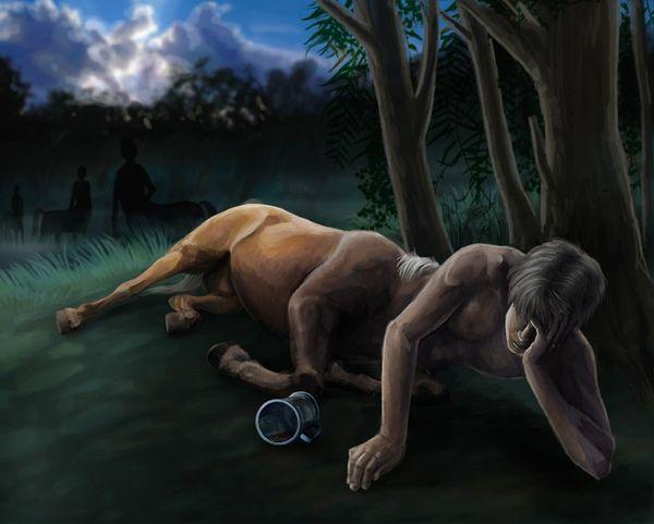 6. Sleeping is another issue, did you ever think how centaurs sleep?