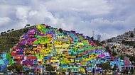 Meksika'da Toplumsal Huzur ve Barışı Sağlamak Adına Gökkuşağı Renklerine Boyanan Mahalle