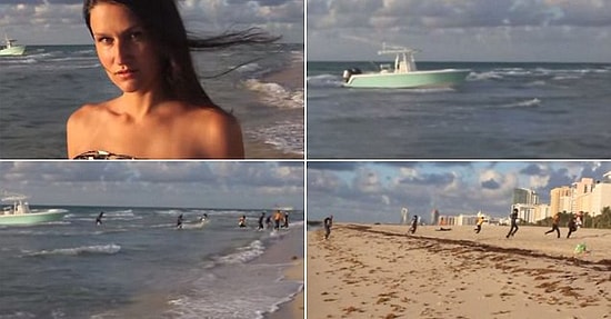 Miami'de Moda Çekimine 'Göçmen' Arası