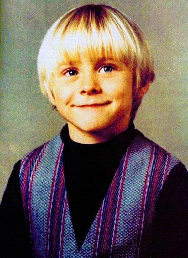 30. Kurt Cobain, ikinci sınıfta çekilen fotoğrafı