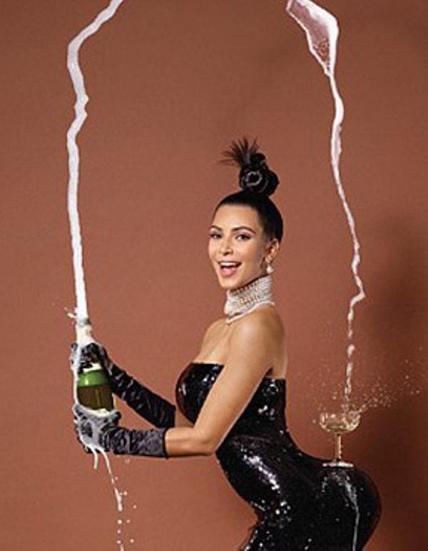 6. Kim Kardashian'ın patlattığı şampanya