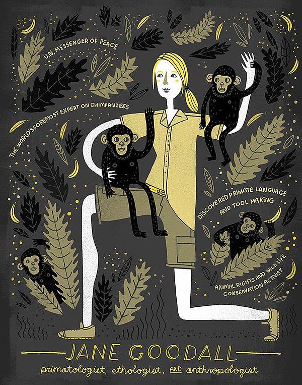 6. Jane Goodall: Maymunların davranışlarını keşfeden kadın antropolog