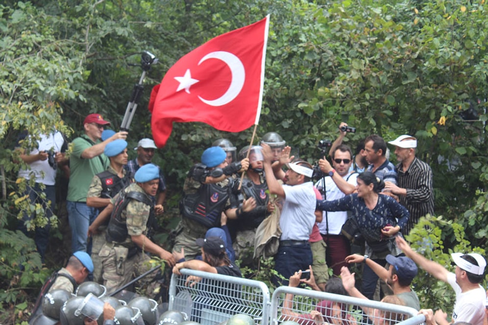 Fatsa'da Siyanüre Karşı Yürüyüşe Müdahale