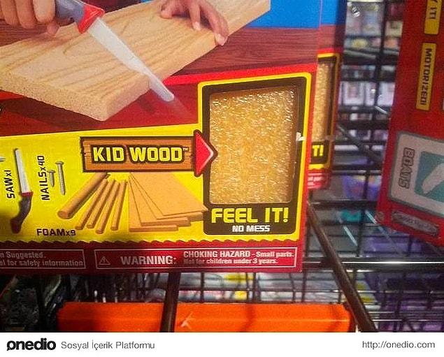 11. This toy wood for kids.