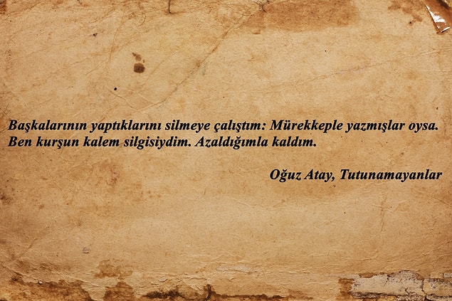 Senin cümlen Tutanamayanlar'dan...