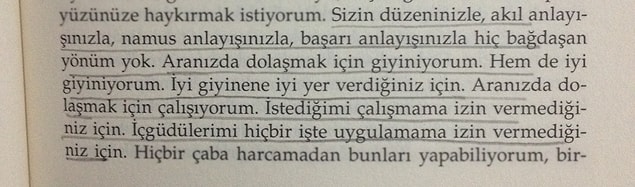 5. ''Aranızda dolaşmak için giyiniyorum. İyi giyinene iyi yer verdiğiniz için''.