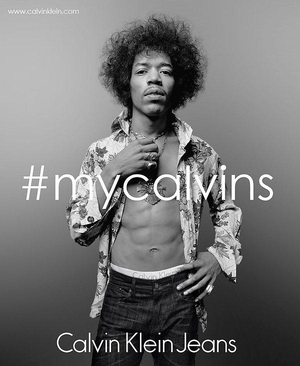 10. Jimi Hendrix ve Calvin Klein ortaklığı