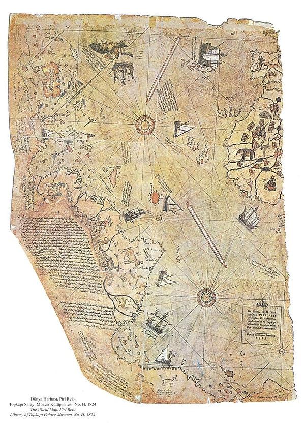 14. Piri Reis'in dünya haritası (M.S. 1513)
