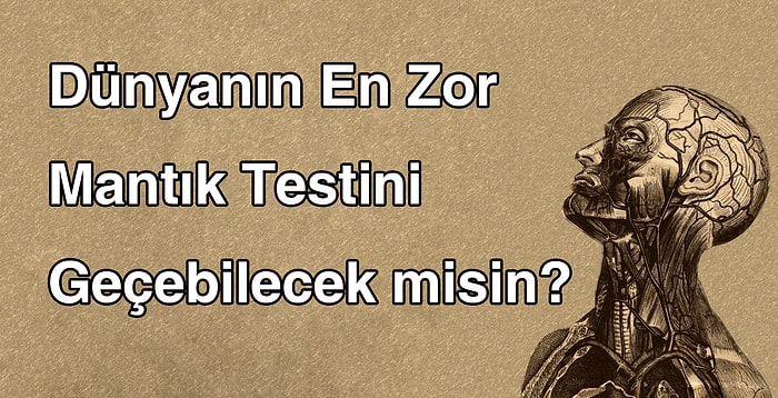 Dünyanın En Zor Mantık Testi ve Zeka Sorularını Geçebilecek misin?