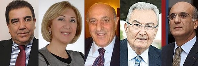CHP: Erdoğan Toprak, Ayşe Gülsun Bilgehan, İlhan Kesici, Deniz Baykal, Tekin Bingöl