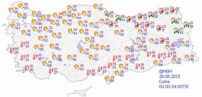 Meteoroloji'den 7 İlimize Kuvvetli Yağış Uyarısı