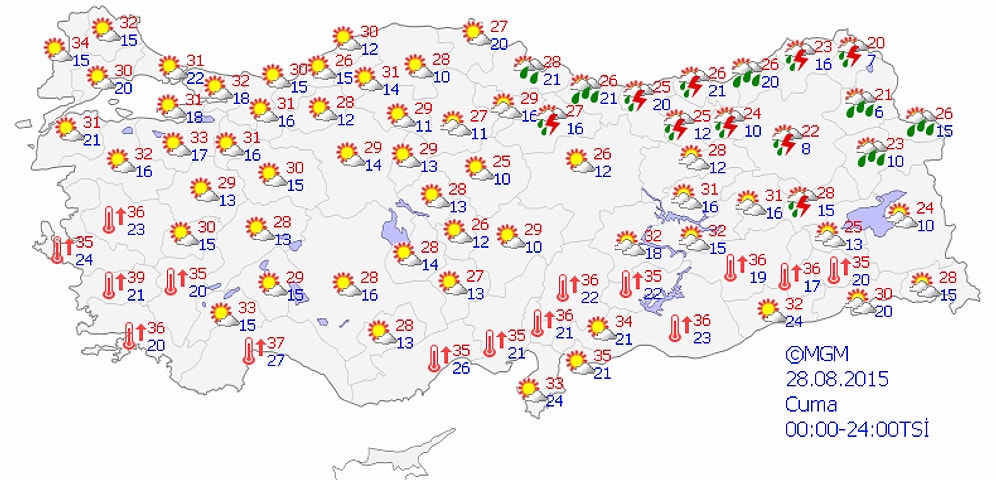 Meteoroloji'den 7 İlimize Kuvvetli Yağış Uyarısı