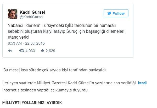 8. Kadri Gürsel - Milliyet Gazetesi
