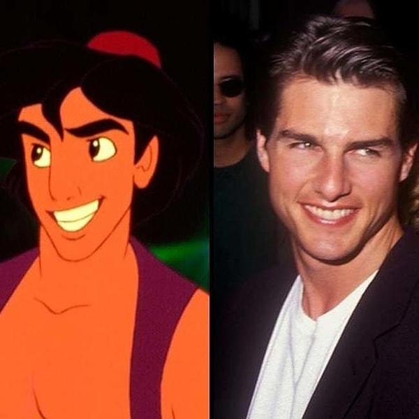 8. Alaaddin karakteri Tom Cruise'dan esinlenerek çizilmiştir.